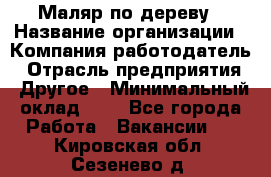 Маляр по дереву › Название организации ­ Компания-работодатель › Отрасль предприятия ­ Другое › Минимальный оклад ­ 1 - Все города Работа » Вакансии   . Кировская обл.,Сезенево д.